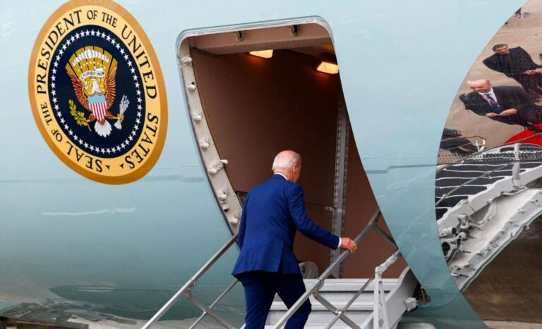 US President leaving India