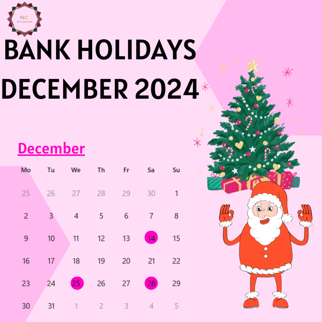 Bank holidays December 2024