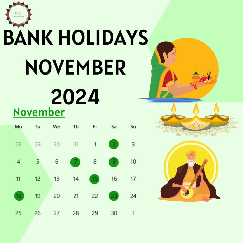 Bank holidays November 2024