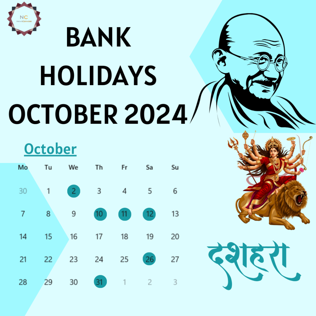 Bank holidays October 2024