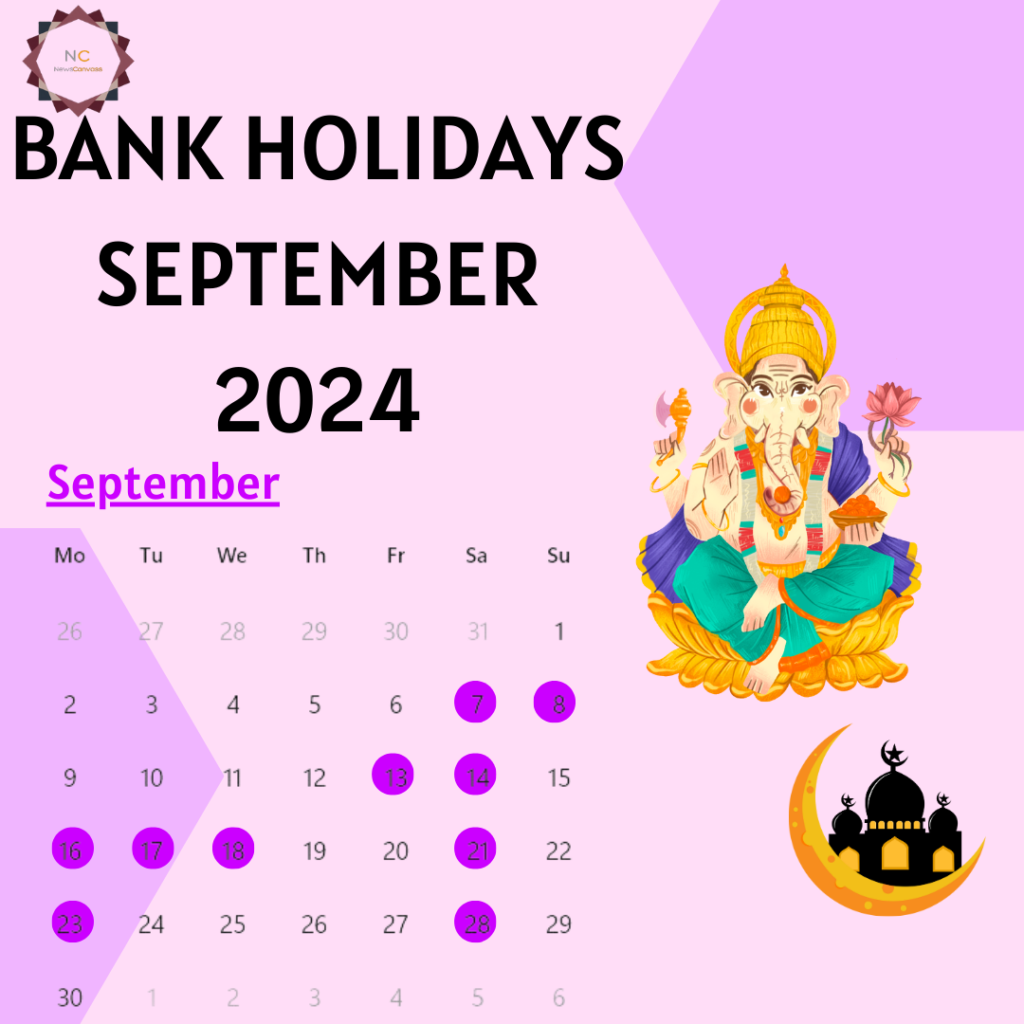 Bank holidays September 2024