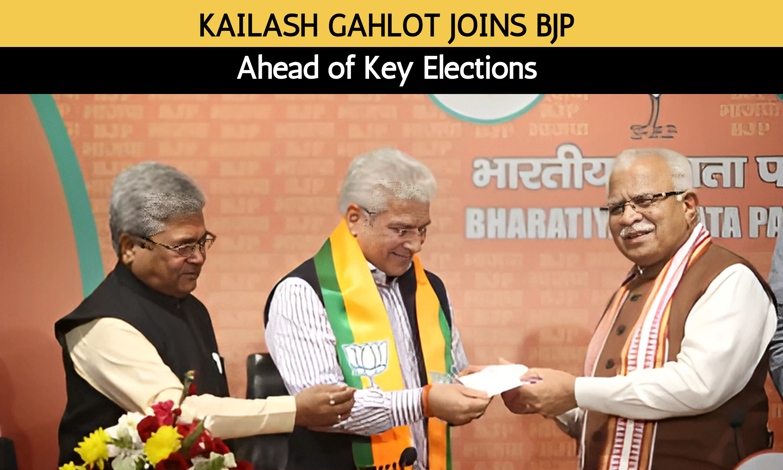 Kailash Gahlot Switches Sides: Ex-AAP Minister Joins BJP Ahead of Key Elections