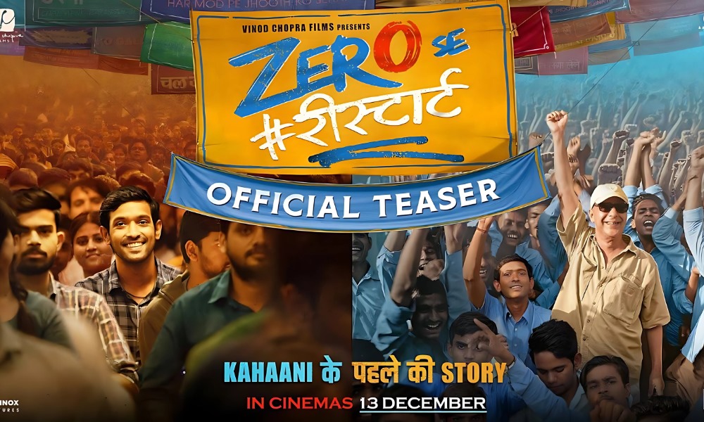 Vidhu Vinod Chopra’s Zero Se Restart: Trailer Unveiled, Promising a Cinematic Revolution Ahead of December Release